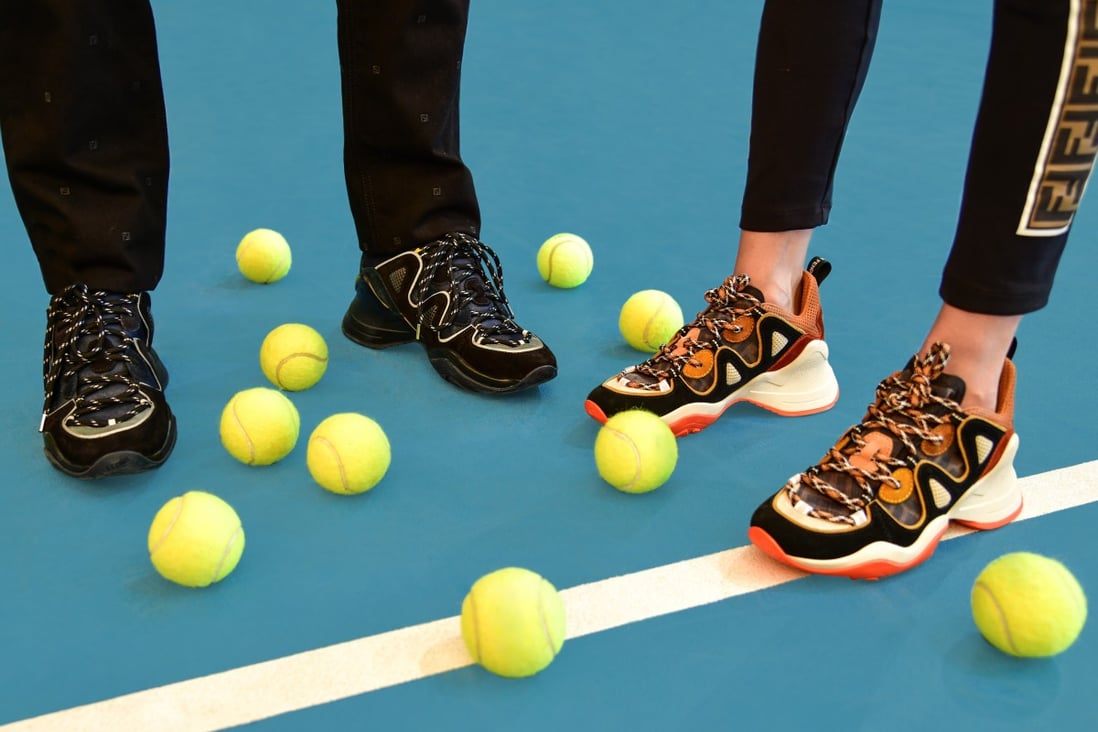 Fendi’s FFluid sneakers are a comfortable – and colourful – choice for a day on the tennis court. Photo: Fendi