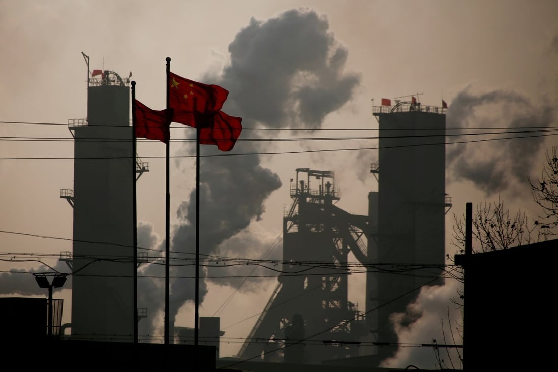 A steel factory in Wuhan, Hubei province in 2017. The coronavirus-related lockdown of many Chinese cities may have helped China’s carbon emissions for the first time in three years, a study has found. Photo: Reuters