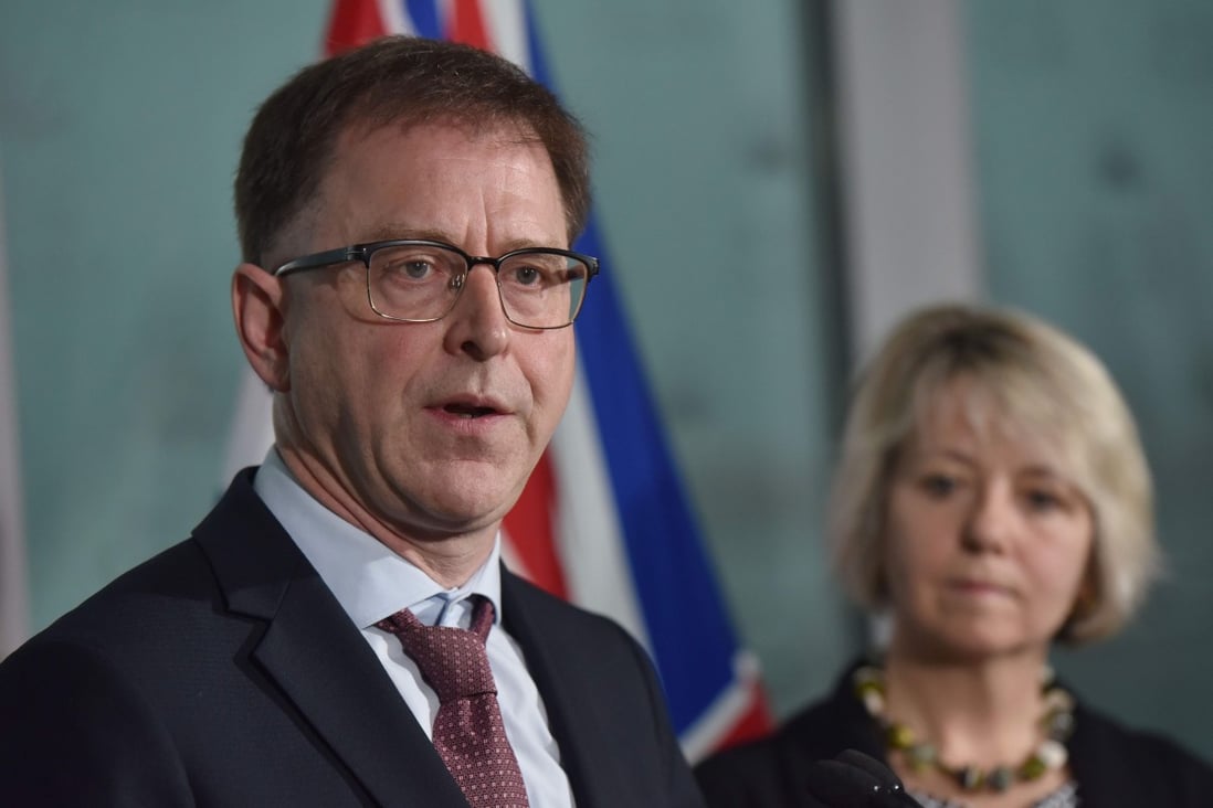 Health Minister Adrian Dix and provincial health officer Dr Bonnie Henry said the risk of the virus spreading in British Columbia was low. Photo: AFP
