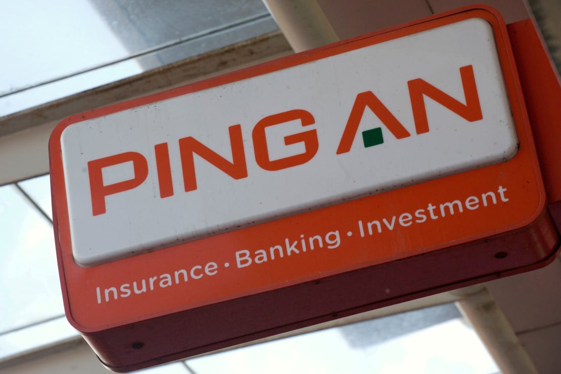 A logo of Ping An Insurance is seen outside its building in Shenzhen. Photo: Reuters
