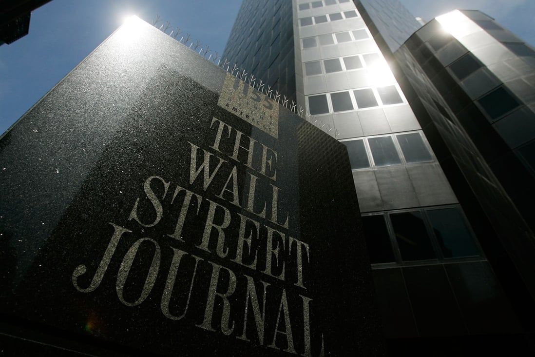 China’s foreign ministry questioned if the Wall Street Journal was an agent for the US state department. Photo: Getty Images