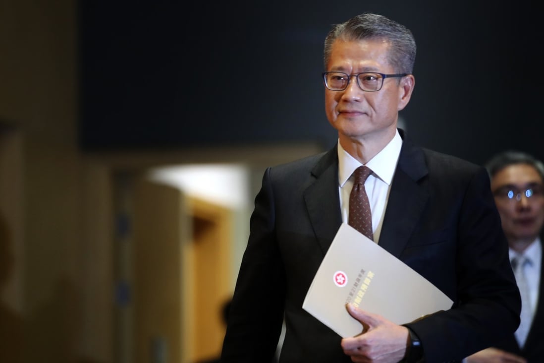 Finance chief Paul Chan said that if the government included everyone who lives in Hong Kong in the giveaway scheme, domestic helpers and foreign students would be among those “inappropriately” included. Photo: Winson Wong