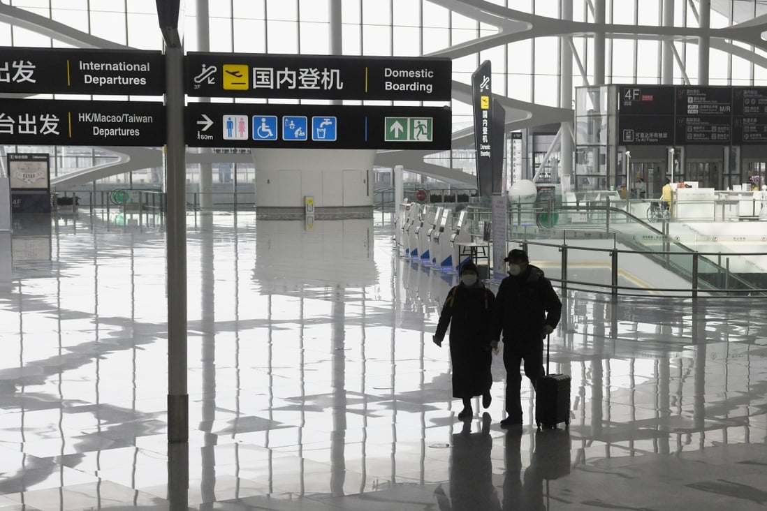 The cancellation of around 10,000 flights a day, or around two thirds of the total number of flights scheduled every day in February, has placed huge financial pressure on airlines and airports. Photo: Kyodo