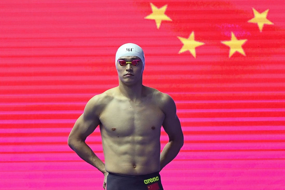 China’s Sun Yang has been banned for eight years. Photo: AFP
