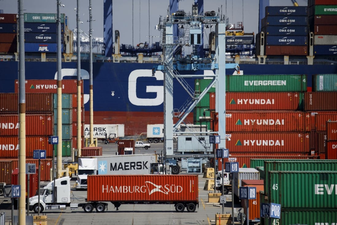 The Covid-19 outbreak is already weighing on global trade. The Port of Los Angeles, the gateway to US-China trade, has forecast a 25 per cent decline in container volumes in March. Photo: Bloomberg