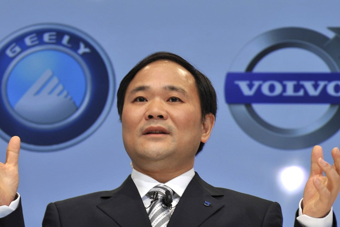 Li Shufu, chairman of Zhejiang Geely Holding Group, says the Chinese car company’s foray in the satellite industry forms part of efforts to become a global technology leader. Photo: AP