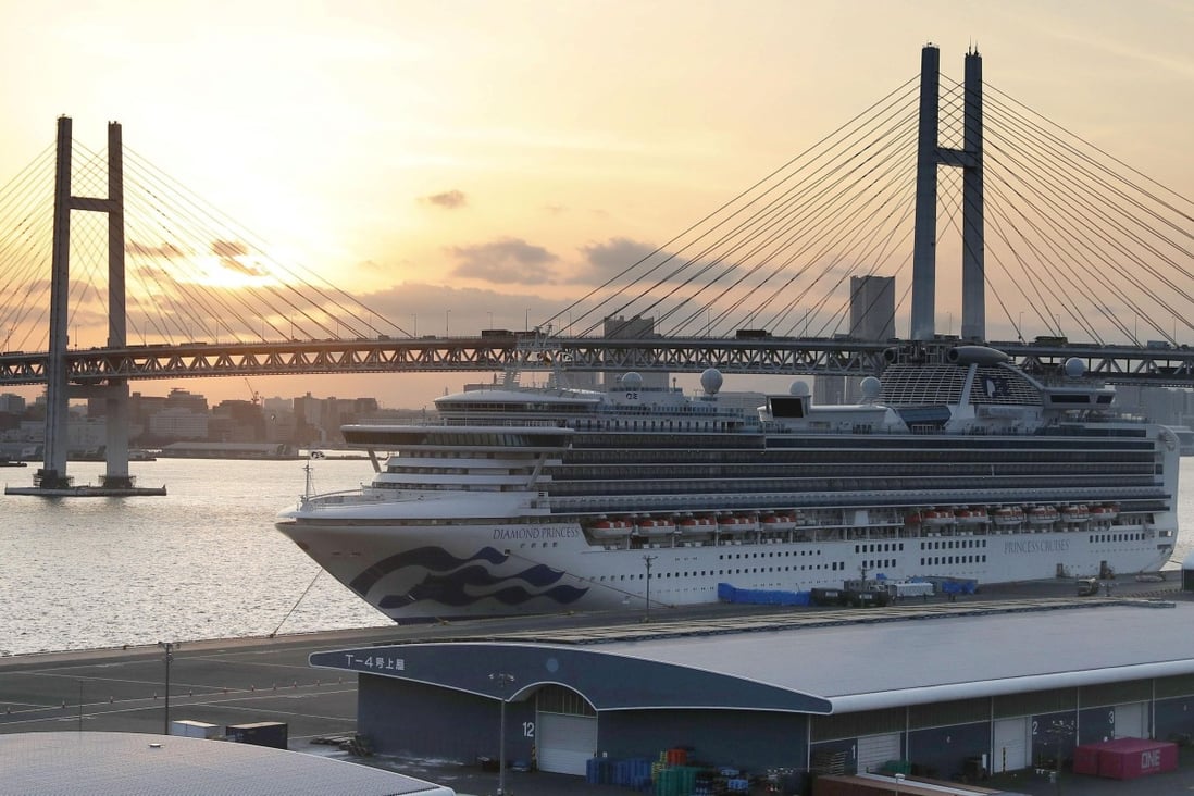 The Diamond Princess cruise ship in Japan has been at the centre of more than 700 coronavirus cases. Photo: Kyodo