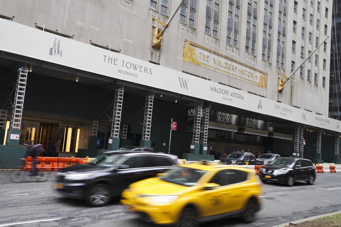 The historic luxury hotel Waldorf Astoria New York has formally started the sale of its luxury condominium residences called The Towers of the Waldorf Astoria. Photo: Xinhua