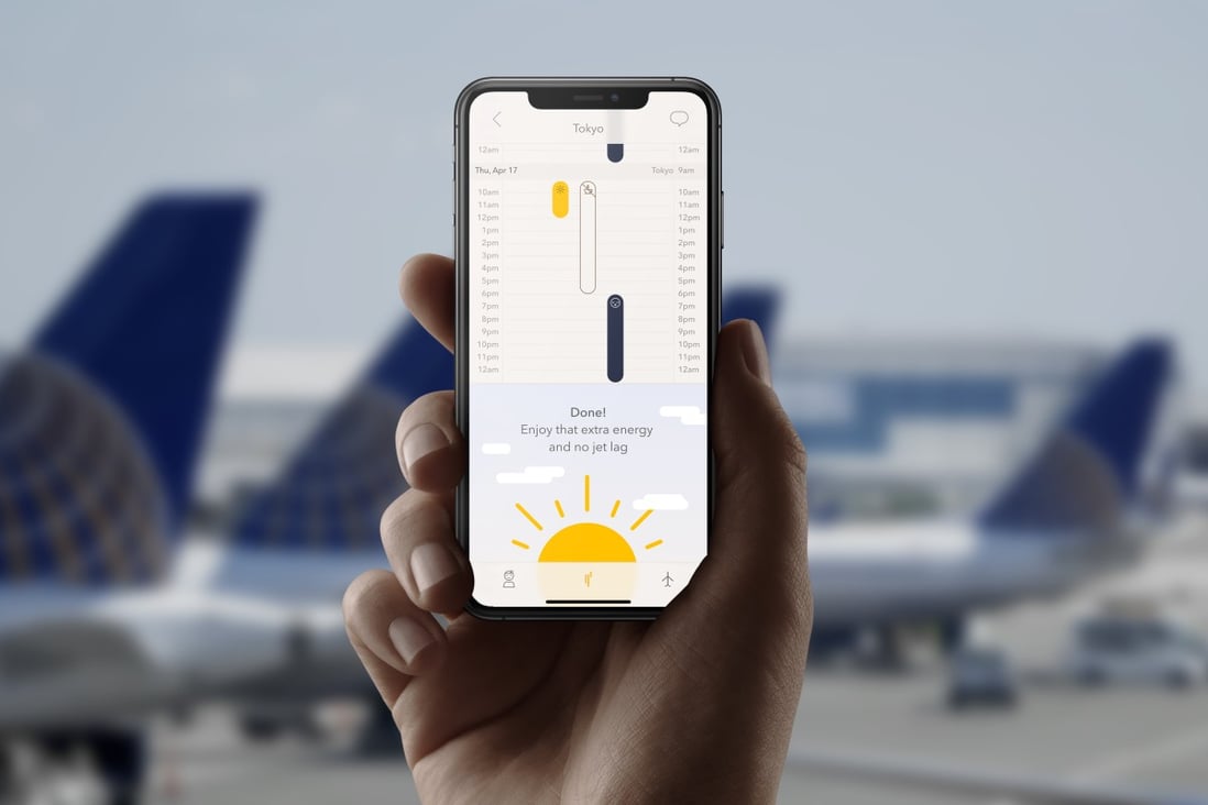 The Timeshifter app to fight jet lag offers plans tailored to age, gender and whether you are a morning or evening person. It will also give advice on when you should be getting bright light, and when you should be shutting it out on your journey.