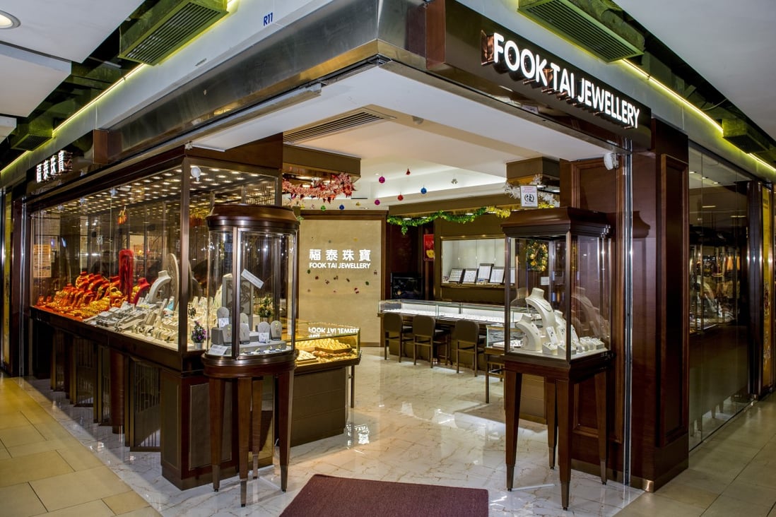 The Fook Tai Jewellery Group, which has seven shops in Hong Kong, is one of many that have seen people rush to sell their gold. Photo: SCMP Handout