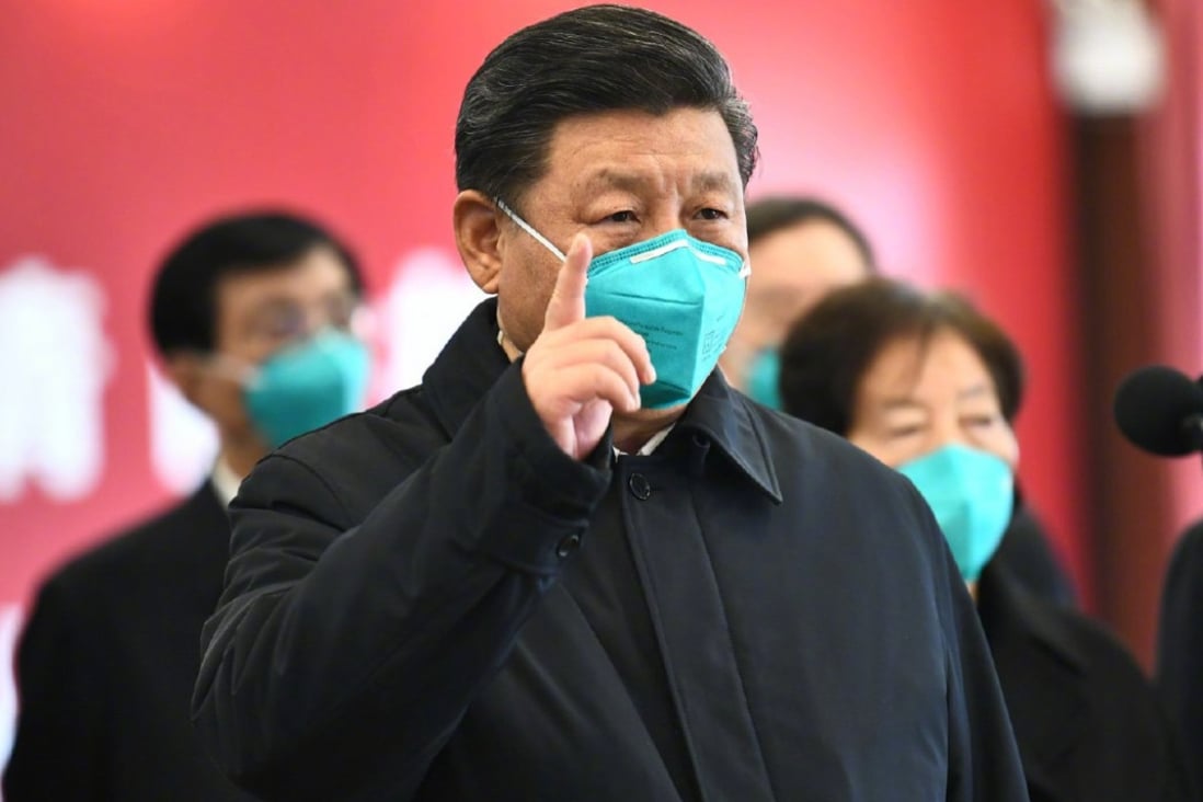 China was producing 116 million masks per day of February 29, including a mix of disposable and high-end masks like the American-designed N95 model worn by President Xi Jinping on his trip on Tuesday to Wuhan. Photo: Xinhua