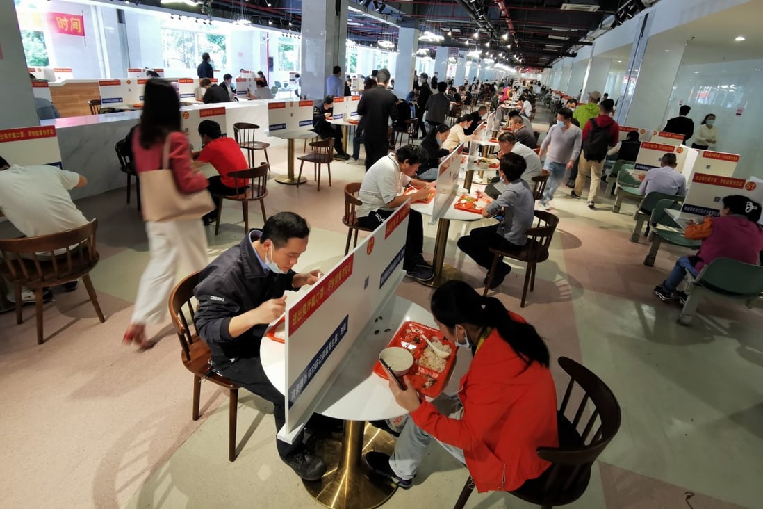 The provincial Human Resources and Social Security Department of Guangdong said over 6.08 million migrant workers had returned to work, although efforts have largely been focused on larger companies, with smaller firms continuing to struggle. Photo: Xinhua