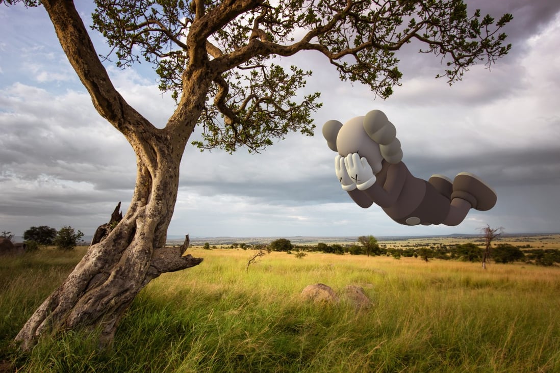 Artist KAWS brings his AR exhibition to your smartphone. Photo: courtesy of KAWS and Acute Art