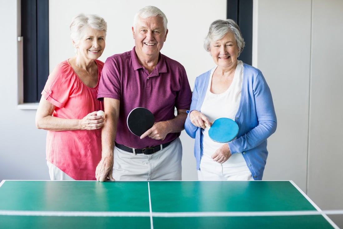 Table tennis has been shown to help the elderly battle Parkinson’s disease, as well as being a great way to keep fit. Photo: Shutterstock