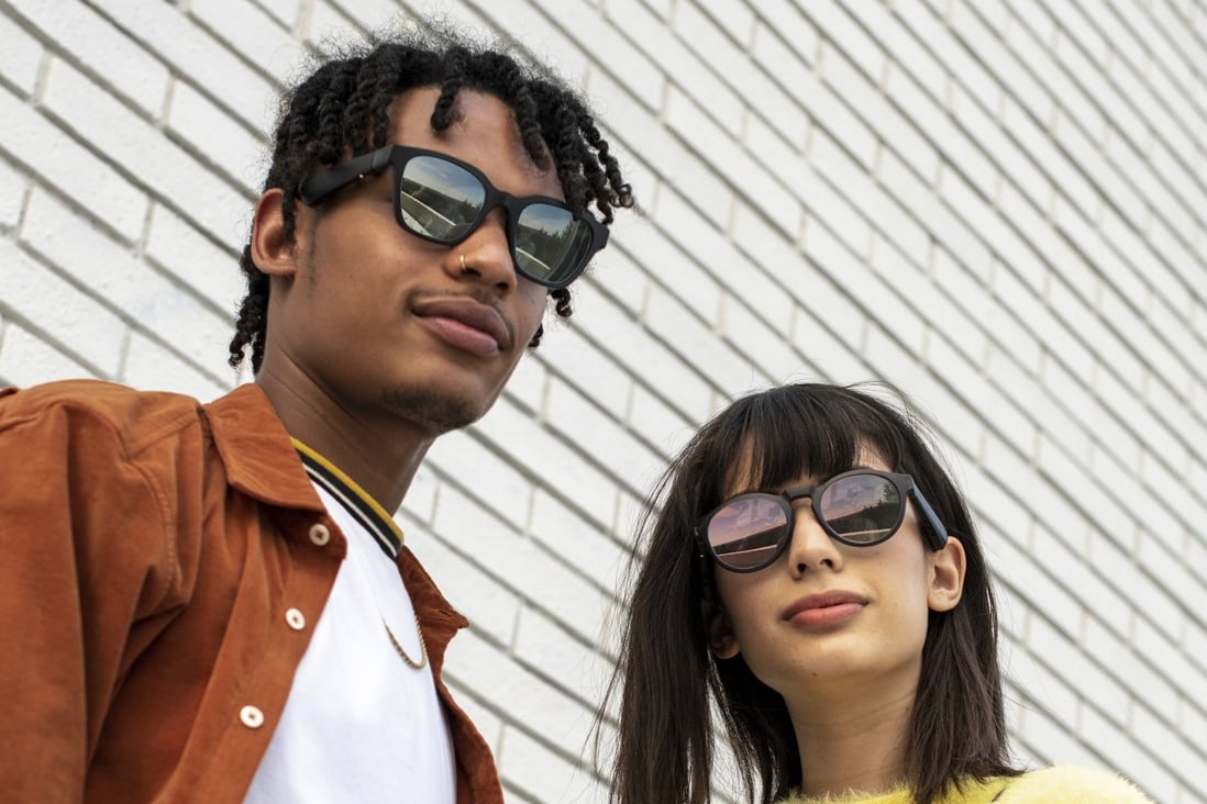 The Bose Frames are a pair of sunglasses fitted with “bone conduction” earphones. They work well in quiet areas, but unless you live somewhere permanently sunny, they won’t replace the earphones you carry around now. Photo: Bose