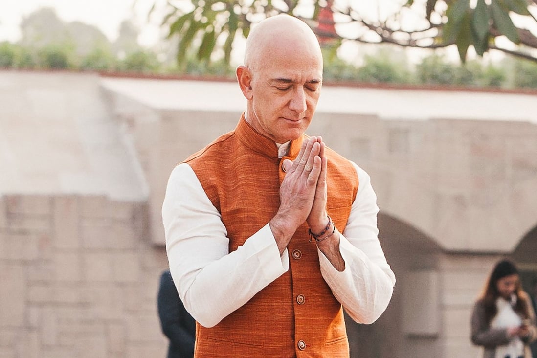 Amazon CEO Jeff Bezos has given millions to charity and promised a new billion-dollar investment in India. Photo: AFP/Amazon