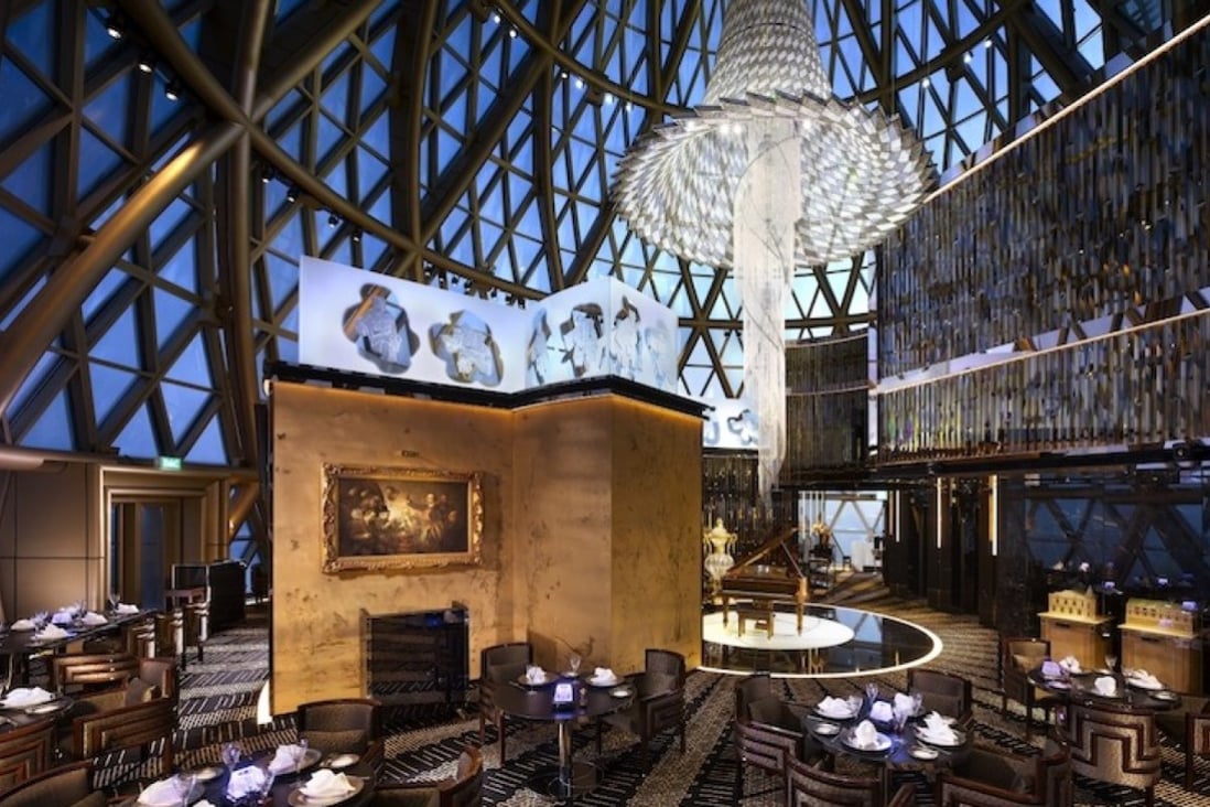 The interior of Robuchon au Dôme at the Grand Lisboa, Macau, the place Daniel Lam would take someone he wanted to impress. He prefers Hong Kong’s local dining scene.