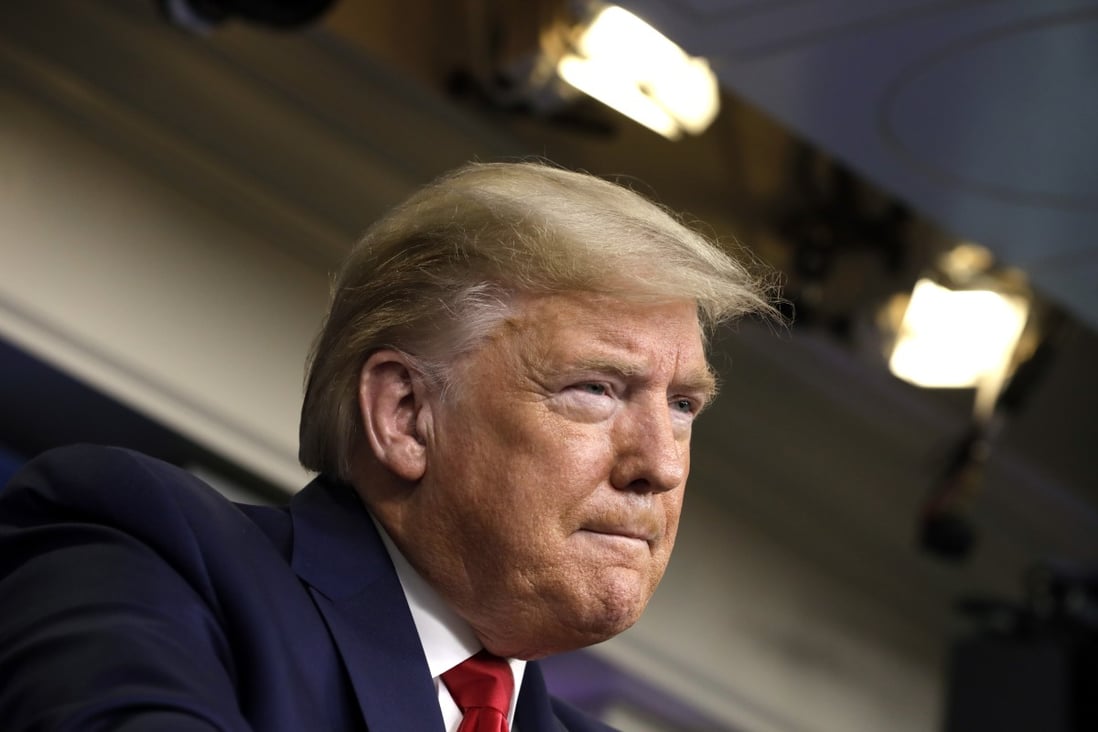 US President Donald Trump has been criticised for referring to the coronavirus as “the Chinese virus”. Photo: Bloomberg