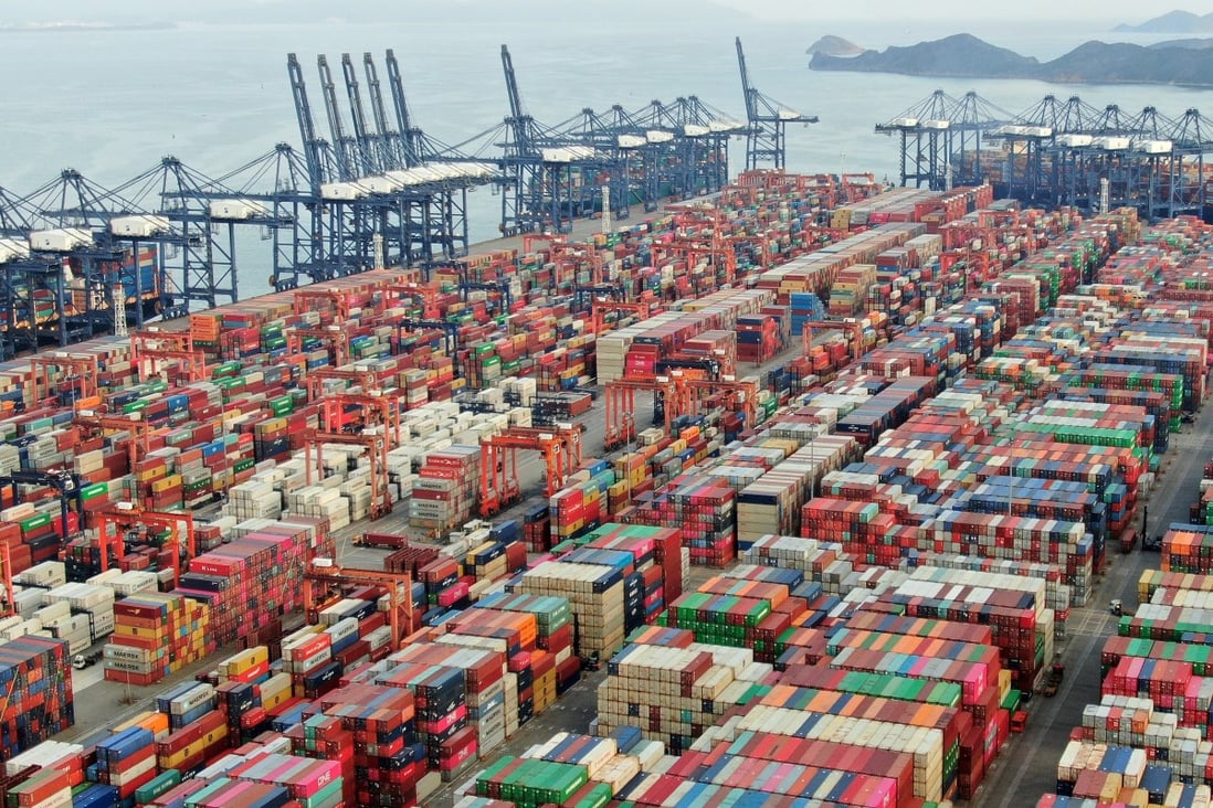 Shipping containers in Yantian, Shenzhen. About 90 per cent of all global trade is transported by commercial shipping. Photo: Martin Chan
