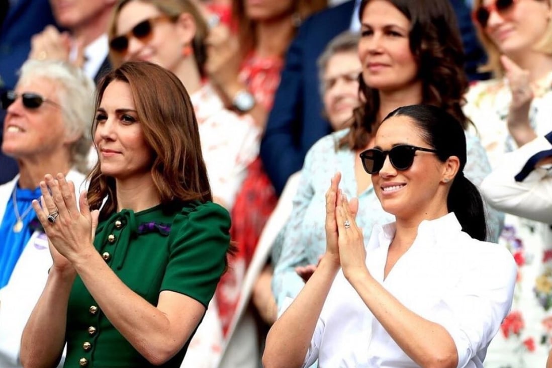 Kate Middleton, Meghan Markle, and that engagement ring. Photo: @whitecrownroyalchic/Instagram