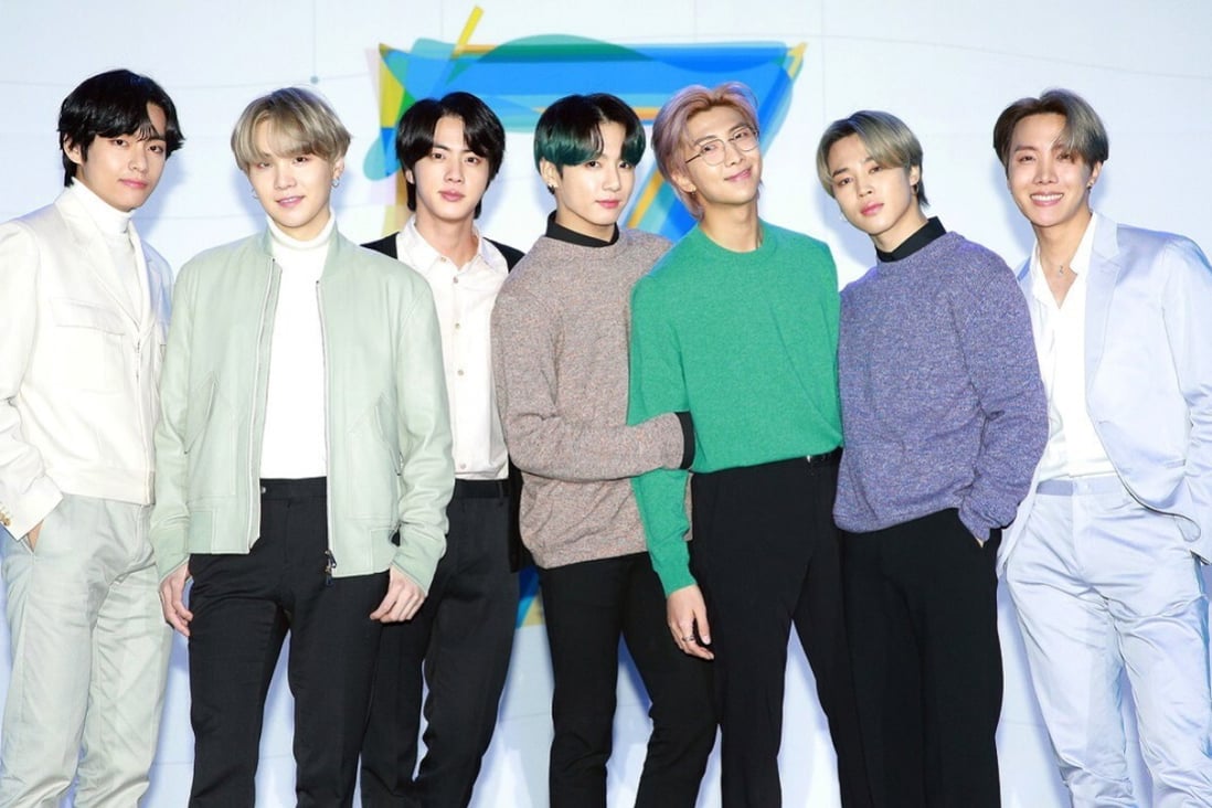 K-pop giants BTS gave their fans worldwide a boost when they performed via video link on James Corden’s The Late Late Show. Photo: EPA-EFE