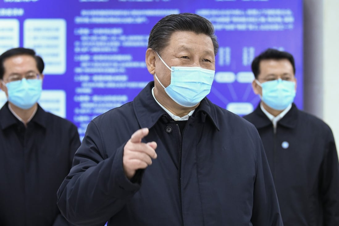 Aware of the outbreak’s threat to his power, Chinese President Xi Jinping took charge to slow the spread, using authoritarian methods not normally available to democracies. Photo: Xinhua