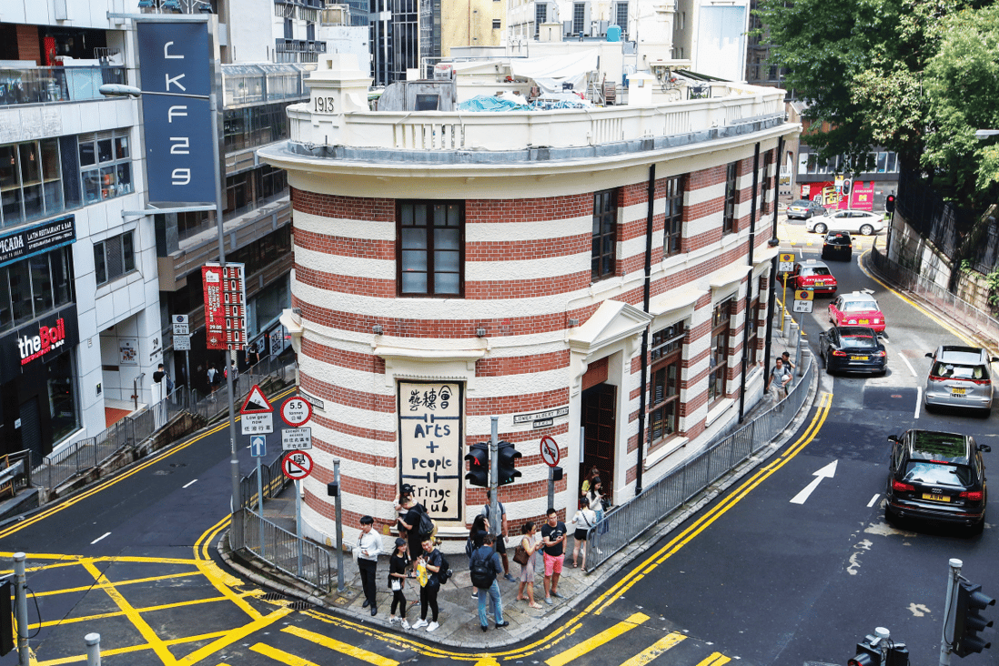 The blood and bandages-style Fringe Club building, in Central, Hong Kong. Photo: SCMP / Edmund So