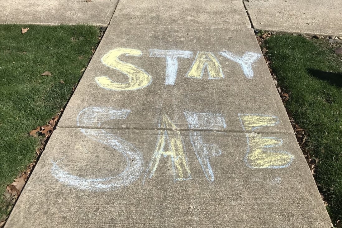 A sign of the times scrawled on a suburban Cleveland suburb by out-of-school kids. Photo: Paul Zach