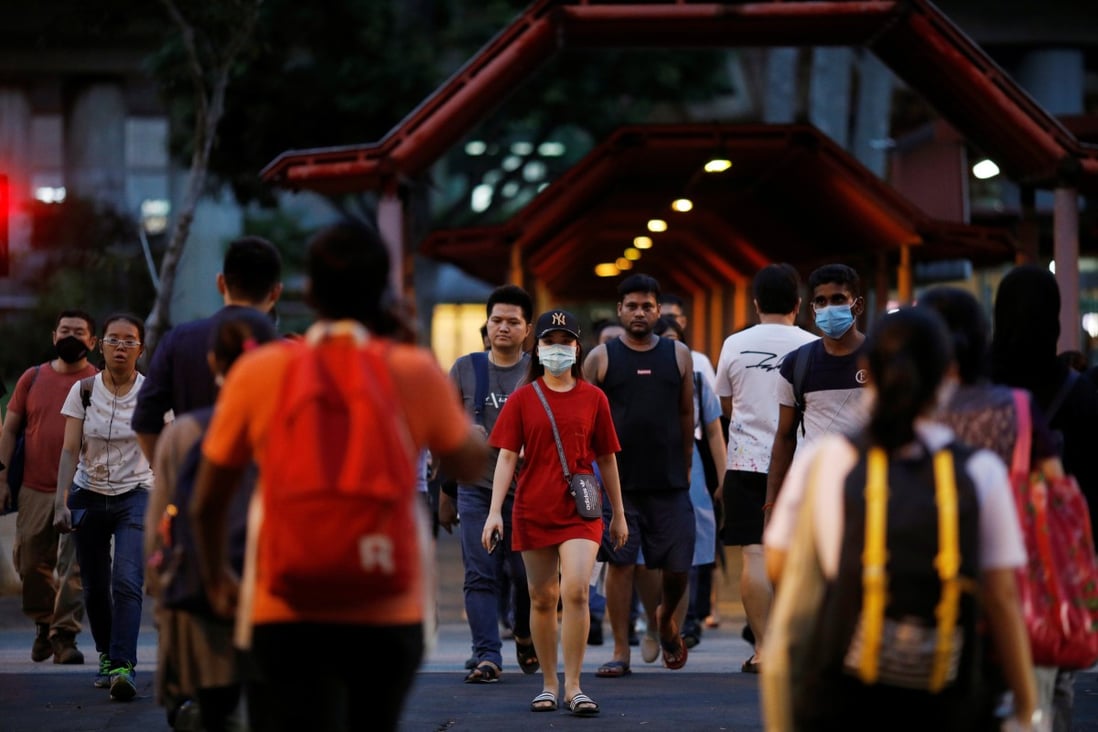 People wear face masks during the coronavirus outbreak in Singapore. Photo: Reuters