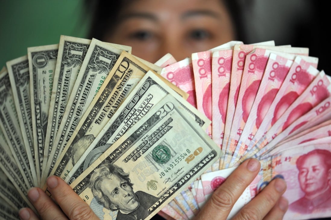 The Chinese yuan’s exchange rate has slipped by 1.7 per cent against the US dollar so far this year. Photo: Xinhua