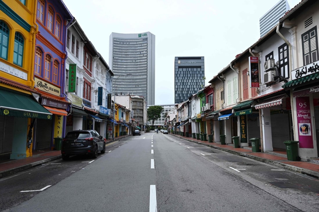 Singapore ordered all non-essential business to close on April 7, 2020. Photo: AFP