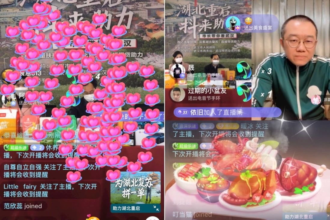 Screenshot of the introductory live-stream of a Douyin campaign called “Mayors Show Hubei to You”, where mayors from 13 cities in Hubei will help promote local products. Photo: Handout