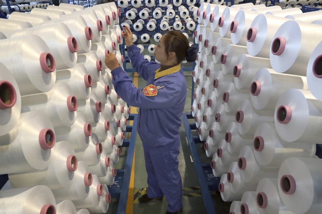 The coronavirus has put significant stress on export orders for China’s textile and apparel manufacturers. Photo: AP