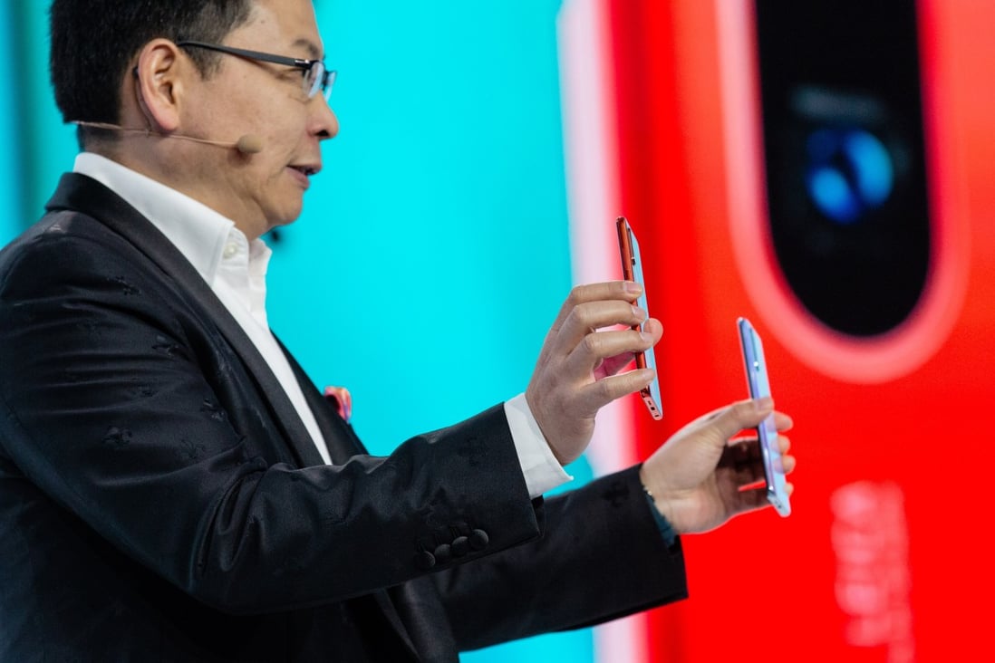 “For the whole year, our consumer business expects to increase revenue … although this will be very difficult,” said Richard Yu, chief executive of Huawei’s consumer business group. Photo: Bloomberg