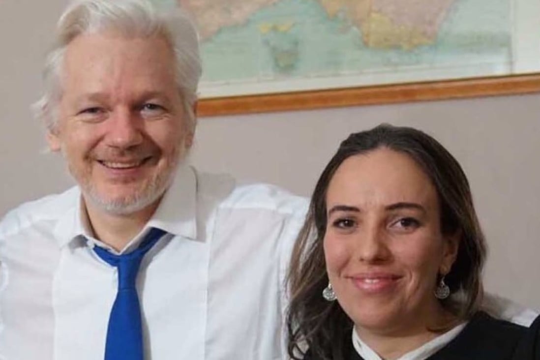 Julian Assange is reportedly the father of two boys – aged two and one – born to South African-born lawyer Stella Morris. Photo: WikiLeaks