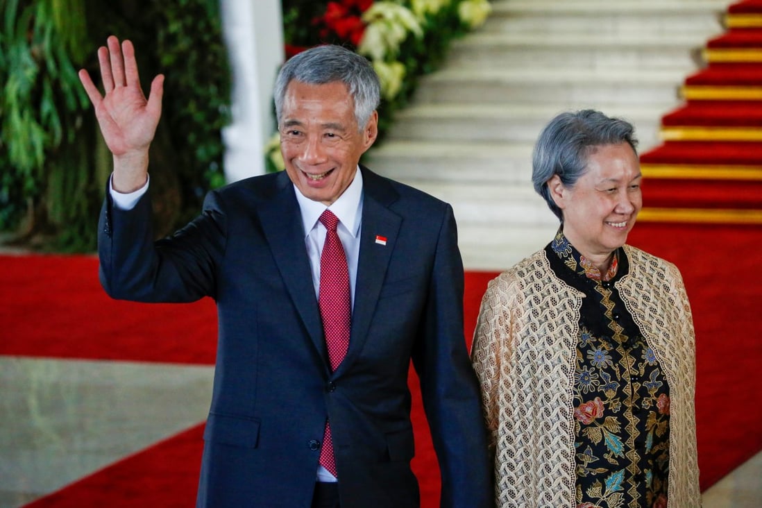 Ho Ching and her husband, Singapore’s Prime Minister Lee Hsien Loong, on a visit to Indonesia in 2019. Photo: Reuters