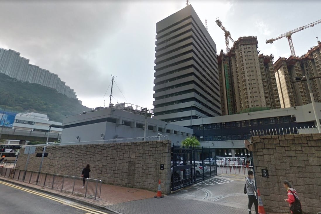 The suspect was arrested outside Kwai Chung Police Station. Photo: Google Map