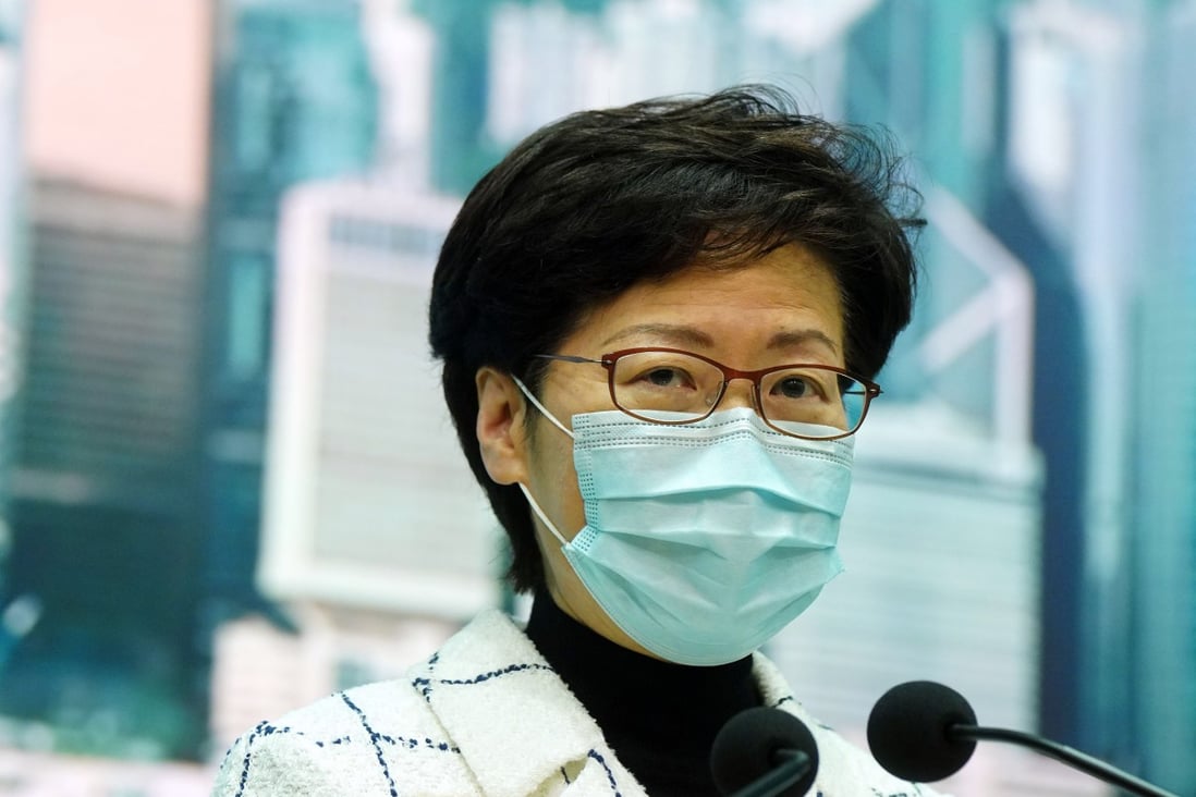 Chief Executive Carrie Lam on Tuesday defended criticism levelled by Beijing agencies against Hong Kong’s opposition lawmakers. Photo: Sam Tsang