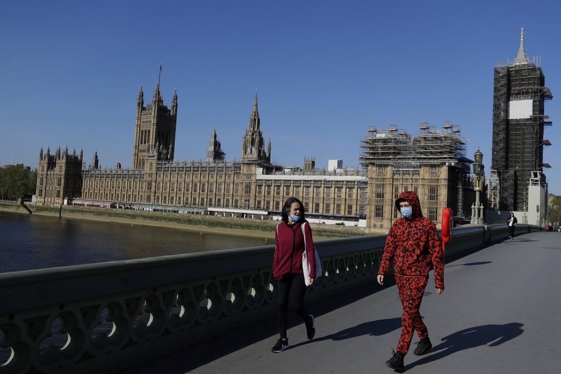 Britain has extended the lockdown to help curb the spread of coronavirus. The restrictions imposed by the UK government are expected to hit the economy badly in the second quarter. Photo: AP Photo