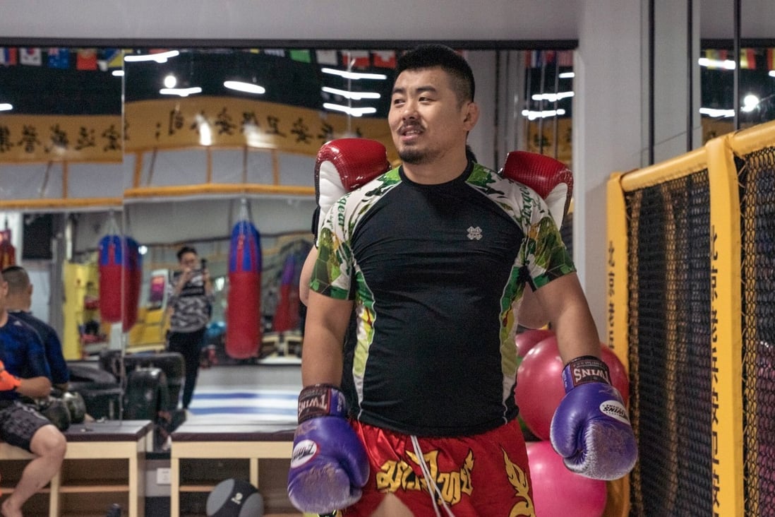 Xu Xiaodong in Beijing training for his fight in Thailand last year. Photo: Qin Chen