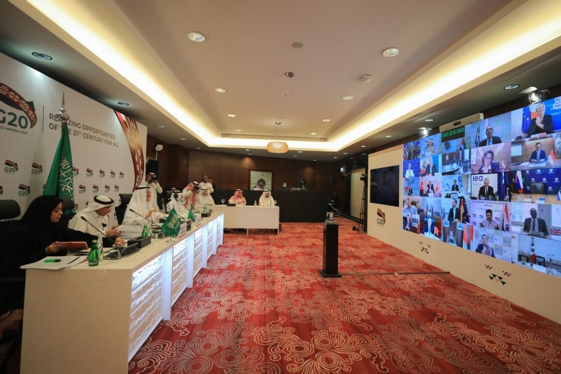 In addition to the leaders’ summit at the end of March, Saudi Arabia had already organised a slew of virtual conferences involving G20 ministers of health, trade, finance, agriculture and labour. Photo: Xinhua