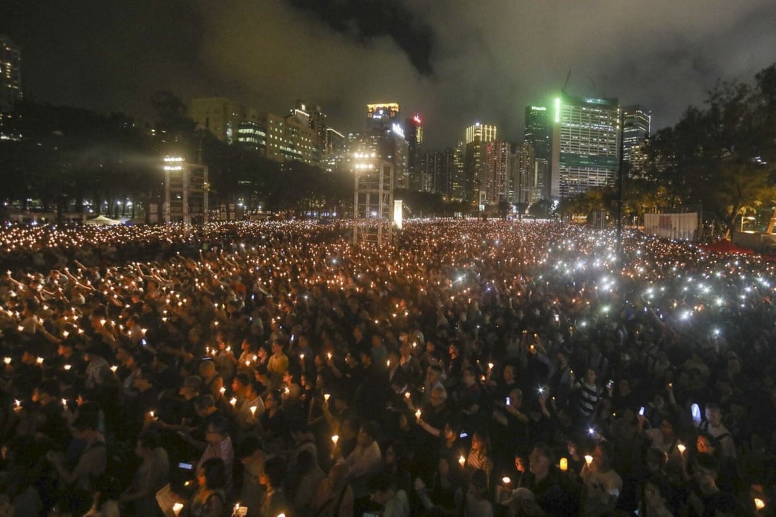 The force will take legal advice on public health considerations when assessing applications for the June 4 vigil in Hong Kong. Photo: Sam Tsang