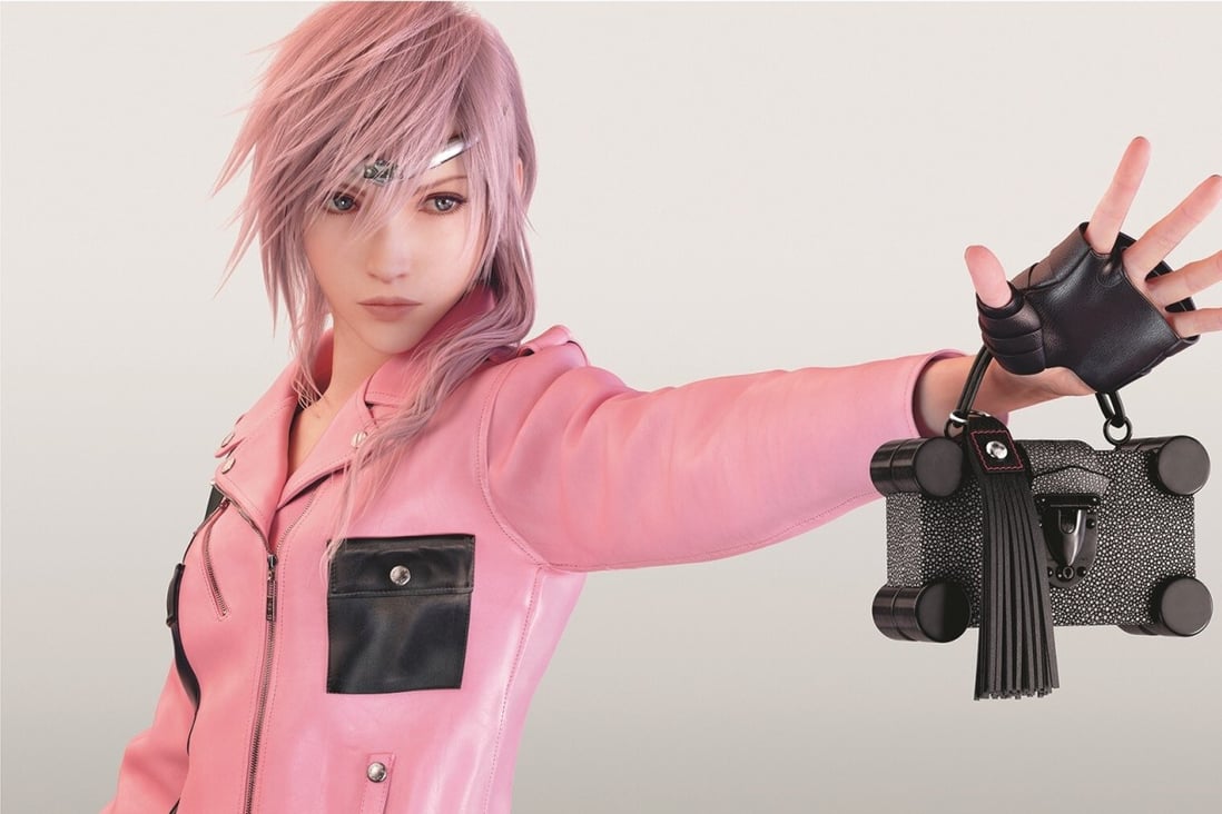 Lightning, the heroine of video game Final Fantasy XIII, was used to promote Louis Vuitton’s spring/summer 2016 collection. Photo: Louis Vuitton
