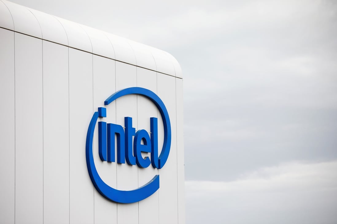 US chip maker Intel Corp's logo is seen on their “smart building” in Petah Tikva, near Tel Aviv, Israel in December. Photo: Reuters