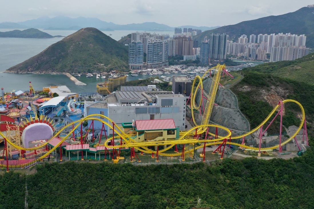 Aerial view of Ocean Park in Aberdeen. 11MAY20 SCMP / Winson Wong