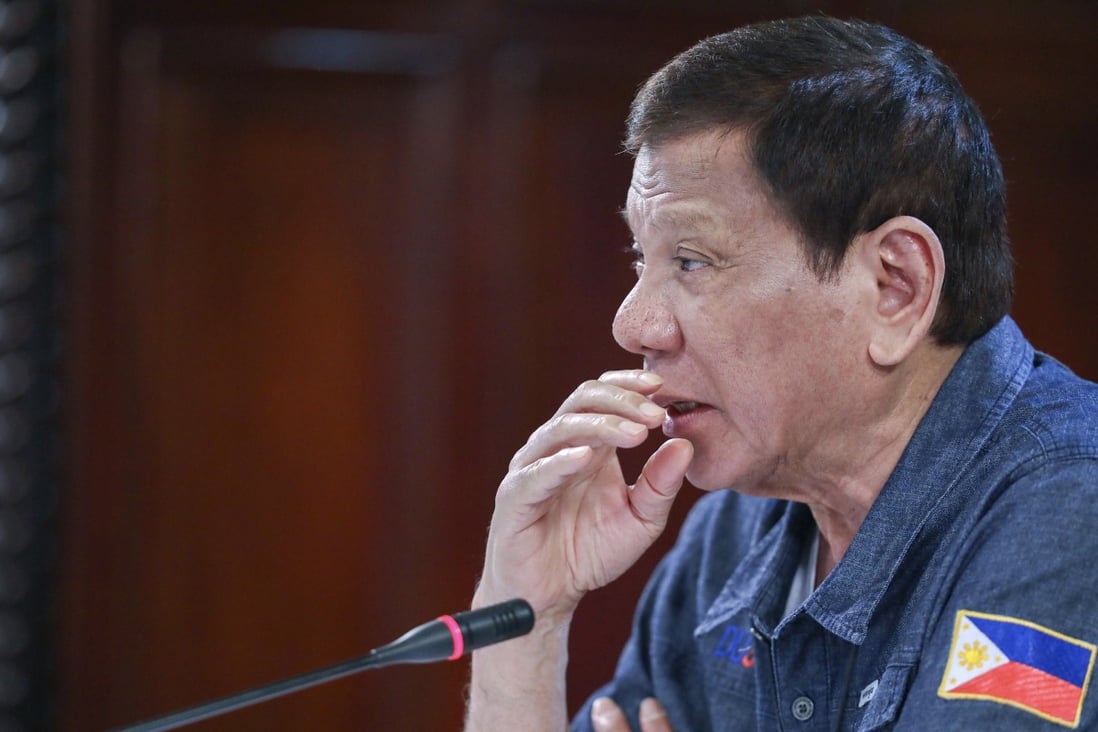 Philippine President Rodrigo Duterte apologised to three wealthy tycoons who he had previously threatened with arrest for economic crimes, thanking them for their help in the coronavirus pandemic. Photo: AP