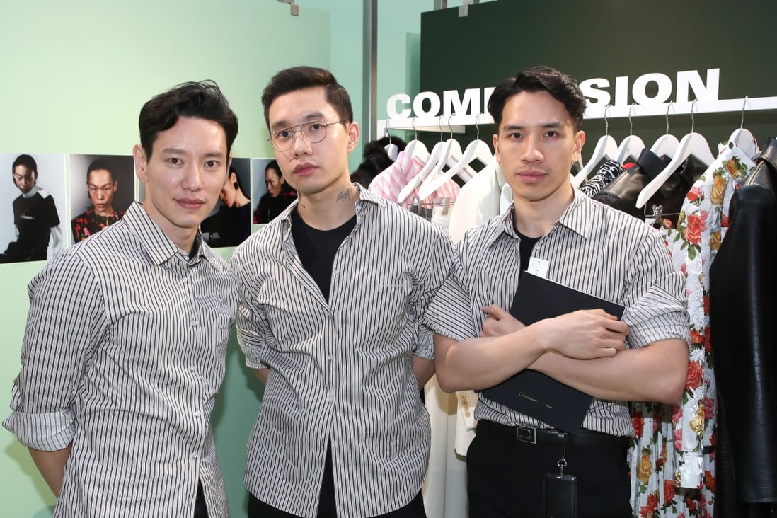 The founders (from left: Jin Kay, Dylan Cao and Huy Luong) of New York fashion label Commission look to their past for inspiration for their collections – in particular, what their mums used to wear in Asia in the ’80s and ’90s. Photo: Getty Images For LVMH