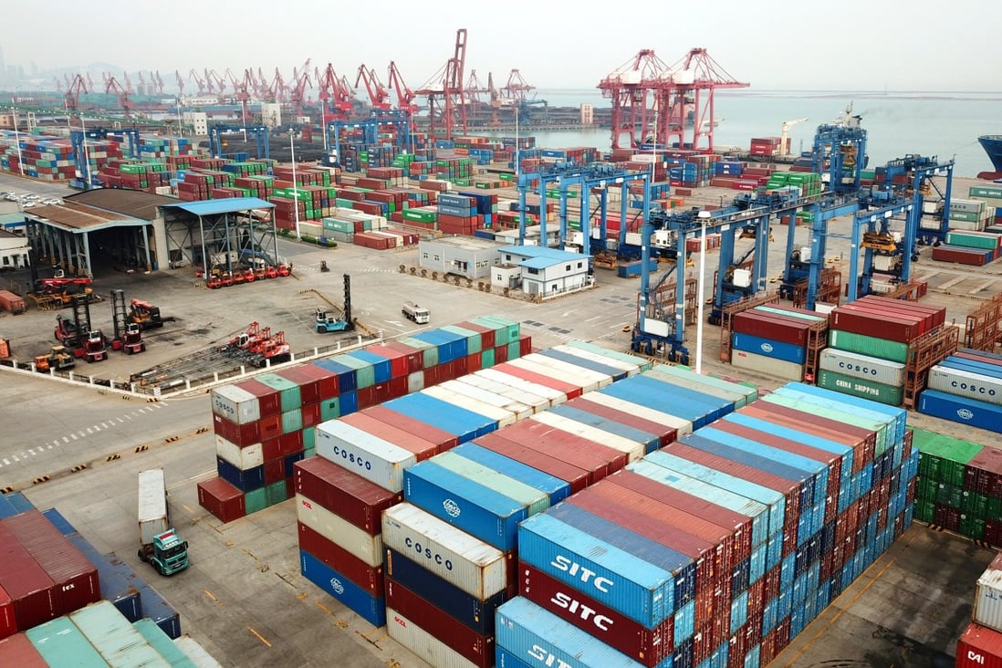 The Global Trade Barometer plunged to 87.6, its lowest reading since launching in 2016. The baseline index is 100, with a reading below that suggesting a contraction. Photo: Xinhua