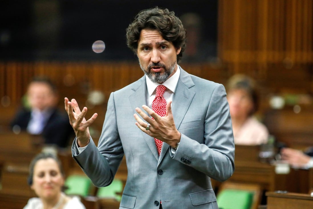 Canada's Prime Minister Justin Trudeau speaks in the House of Commons on Parliament Hill in Ottawa on Wednesday. Photo: Reuters