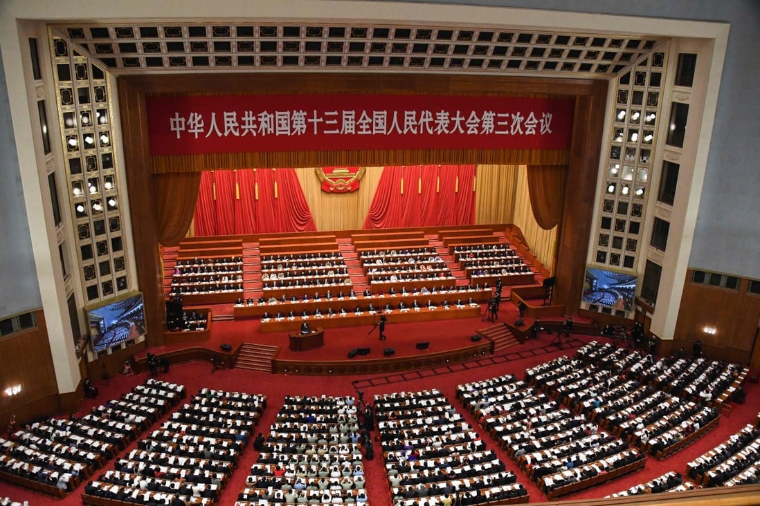 The annual session of the National People’s Congress gets under way at the Great Hall of the People in Beijing last week. Photo: AFP